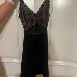 Black Lace Top Dress